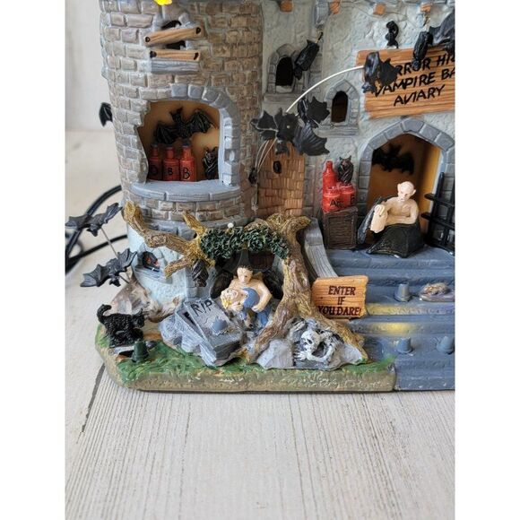 Lemax Vampire Bat Aviary 2011 spooky town Village accessory Halloween - Picture 2 of 12